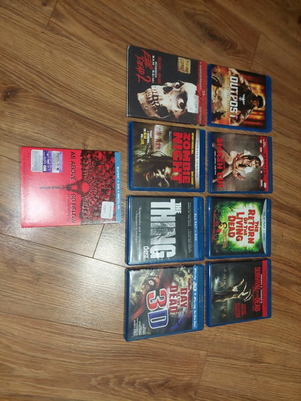 9 Blu-Ray Horror movies, Smash Cut, Evil Dead 2, Zombie Night ++